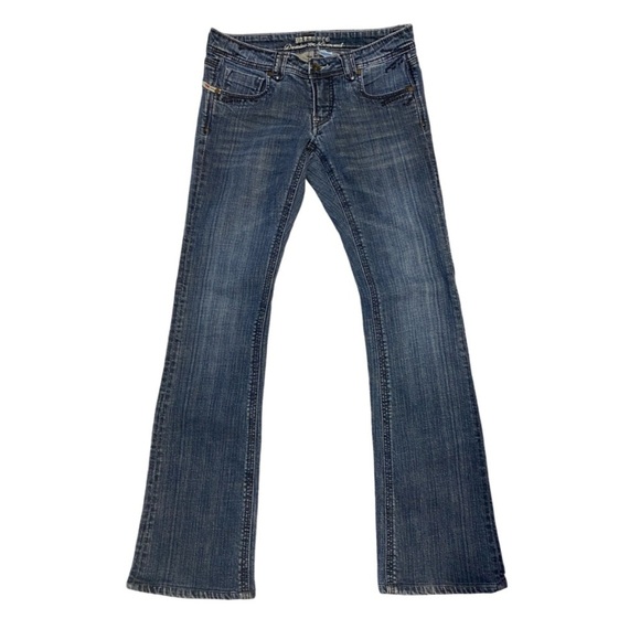 Parasuco Denim - Parasuco Denim Legend Straight Leg Blue Jeans Crystal Embellishment Size 28
